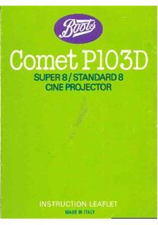 Boots Chemist Comet P 103 D manual. Camera Instructions.